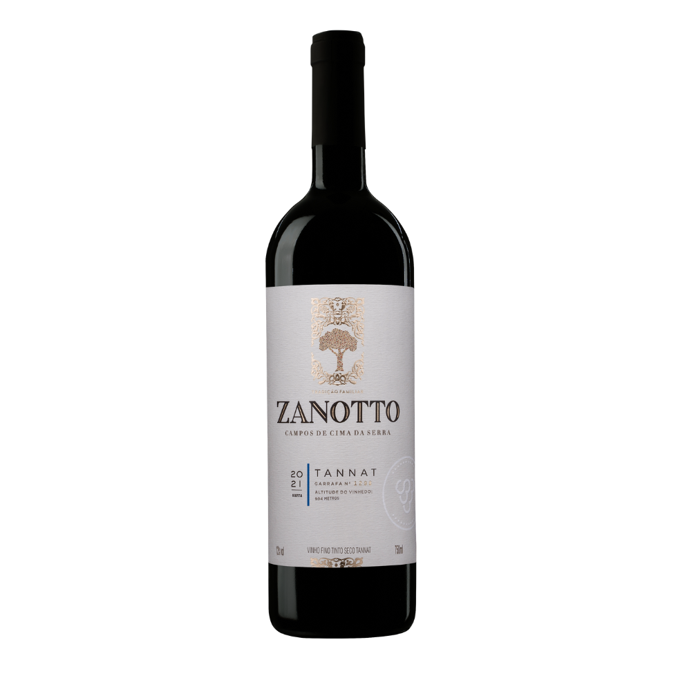 Vinho Fino Tinto Seco Tannat Zanotto - 750 ml